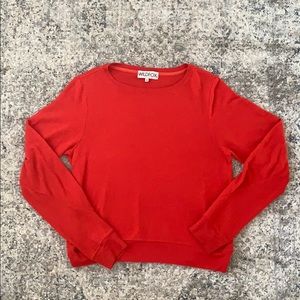 Wildfox red pullover sweatshirt